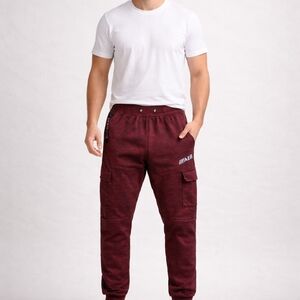 Aeropostale Men's Dark Red Cargo Pants